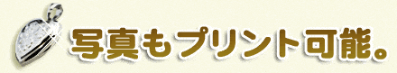 写真もプリント可能。